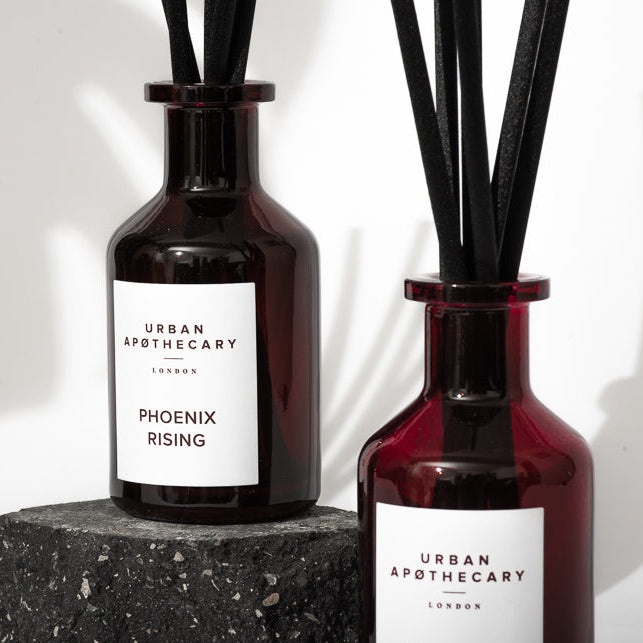 Two Ruby Diffusers On White Background