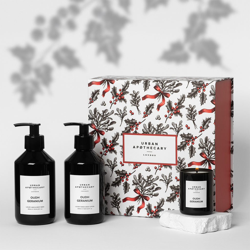 Oudh Geranium Body & Home Fragrance Collection